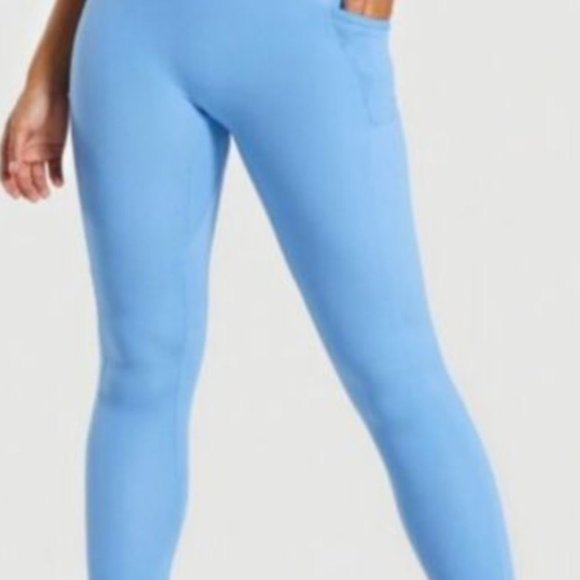 Gymshark Women’s Blue Crossover POISE Leggings, size XS - Picture 7 of 10